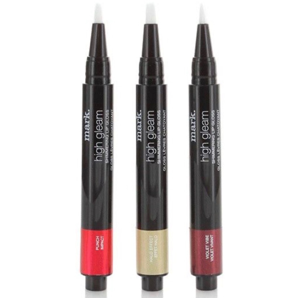 Set of 3 Avon Mark High Gleam Shimmering Lip Gloss